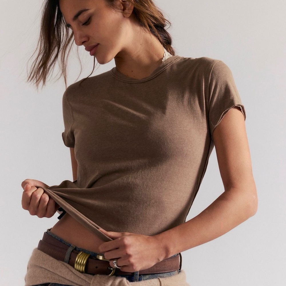 We The Free Short-Sleeve Women's Tee in Brown